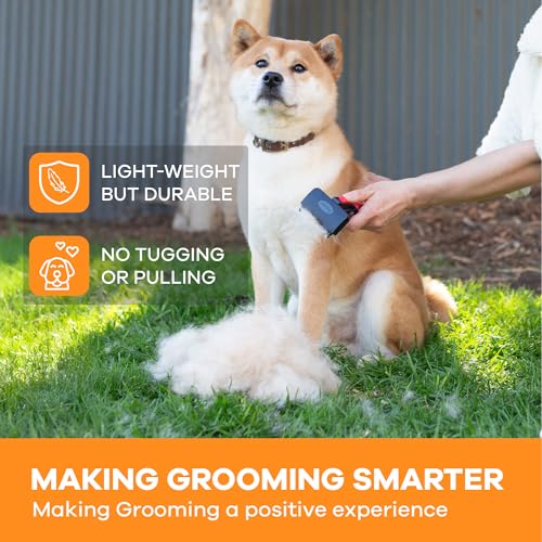 Deshedding Dog Brush for Short (red / Small)