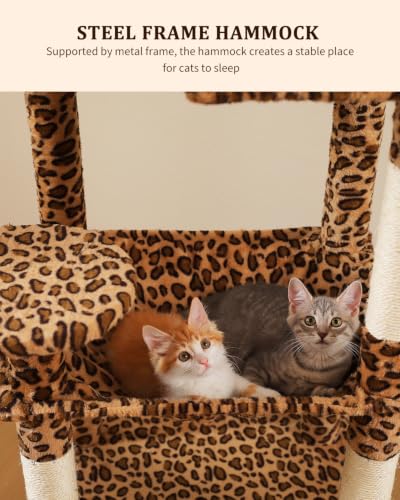 Leopard Cat Tree (Leopard / 56.3in)