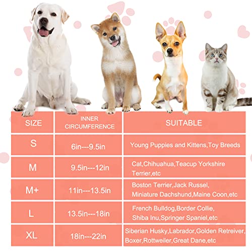 Inflatable Dog Cone Collar for Large Medium Small Dogs (Pink Donut / X-Large)