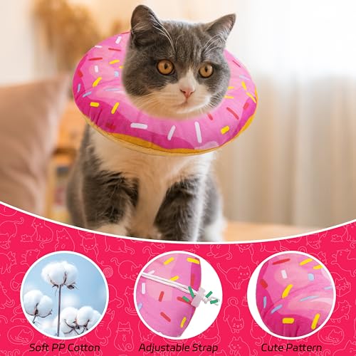 Cat Cone Collar Soft (Donut Pink / Medium)