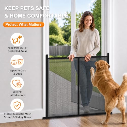 Mesh Dog Gate for Doorways&Stairs