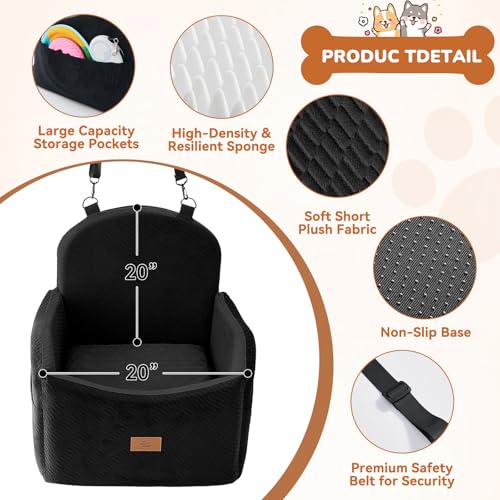 Dog Car Seat for Medium (Black)