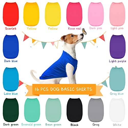 16 Pieces Small Dog Clothes (S)