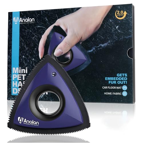 Mini Pet Hair Remover for Car Detailing Dog Hair Tool (Blue Violet)