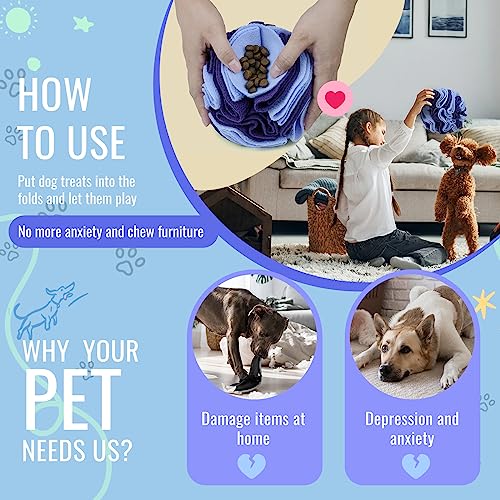 Pet Snuffle Ball (Gradient purple / 15cm)