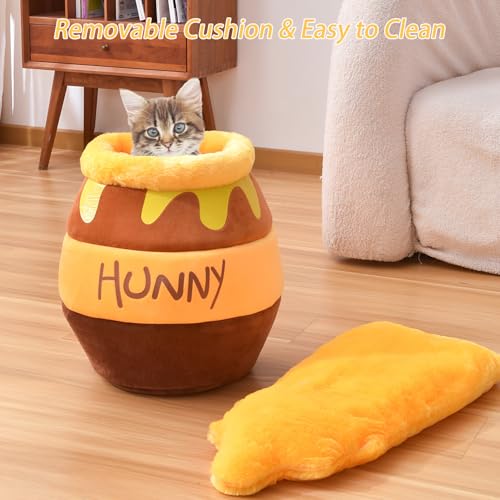 Honey Pot Cat Cave Bed (Brown)