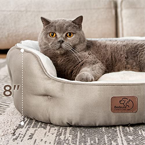 Small Dog Bed Washable (25"L x 21"W x 8"Th / Camel)