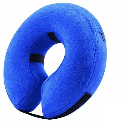 Inflatable Dog Cone Collar Alternative (Blue / XS [5"-8"])