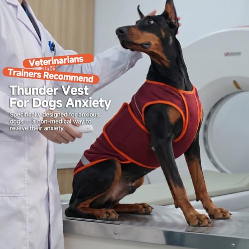 Dog Anxiety Vest (Red / M(Chest: 24.4 inch))