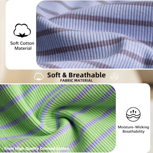 Dog Shirt Stretchy Tank Top Lightweight (Purple + Vivid Green / S-(2~7lb) | Chest(~13"))