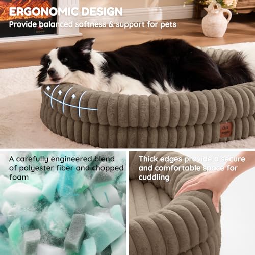 Orthopedic Dog Bed (Taupe / XL(41*30*7))