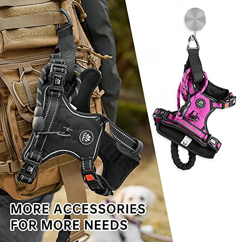 No Pull Dog Harness (Fuchsia Pink / Small)