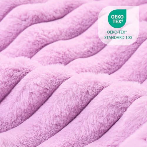 Orthopedic Large Dog Bed Calming Pet Sofa Bed 36''x28'' Lilac (Lilac / 36"L x 28"W x 7"Th)