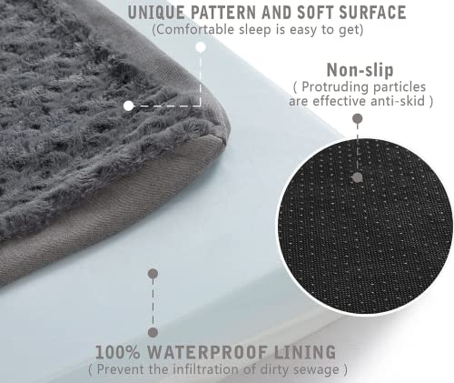 Orthopedic Memory Foam Dog Bed (Rose Plush / X-Large-41"x 29" x 4")