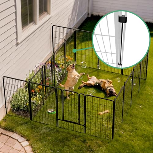 Rollick Dog Playpen with Divider Connectors (Black / 45"H)