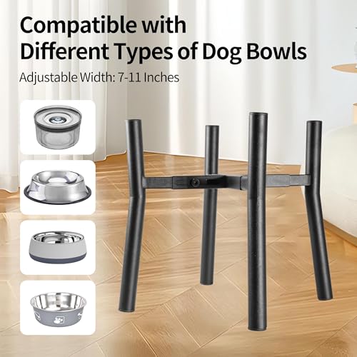 Lifted Dog Bowl Stand (Large-HIGH-12IN)