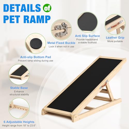 Dog Ramp for Couch (39.4''L x 14.5''W x 3.3''H)