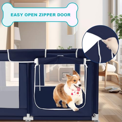 Dog Playpen 50 × 50 inch (Royal Blue)