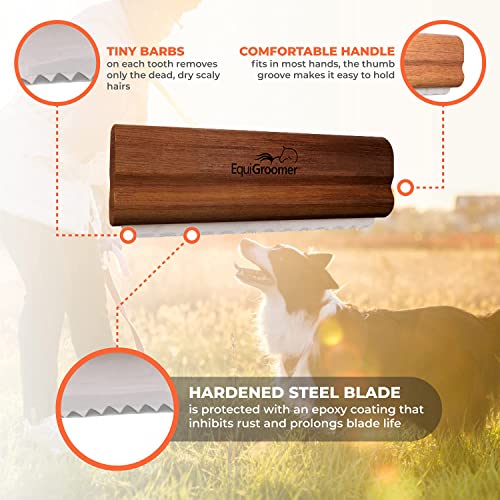 5 Inch Undercoat Deshedding Brush for Dogs & Cats (5 Inch / Mahogany)