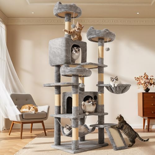 75 Inch Tall Multi (Light Gray / 75 inch)