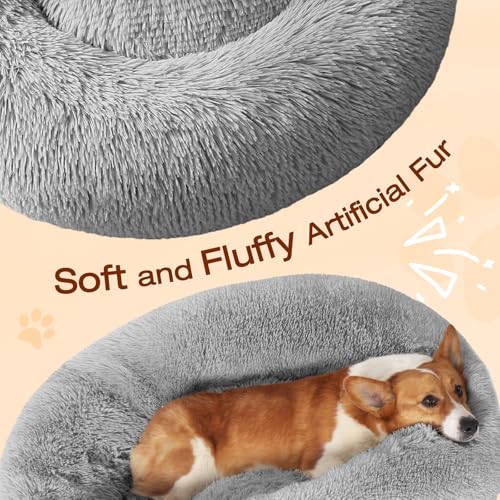 Dog Bed Calming Anti (31" / Smoke Black)