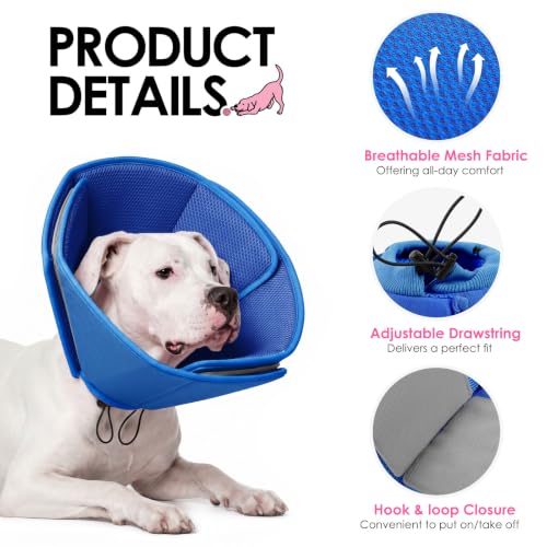 Soft Dog Cone (Blue / Large)