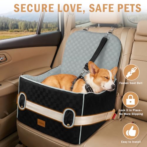 Small Dog Car Seat (Grey / Medium)