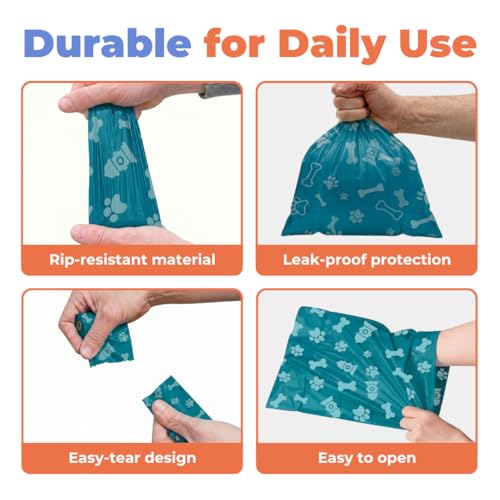 Poop Bags for Dogs (Turquoise / 150 Bags)