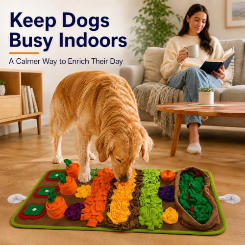 Snuffle Mat for Dogs (Green-Yellow)
