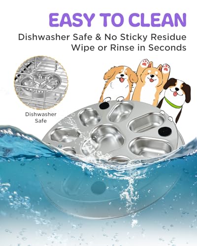 Slow Feeder Dog Bowls with Non (2 Cup 2 Pack)