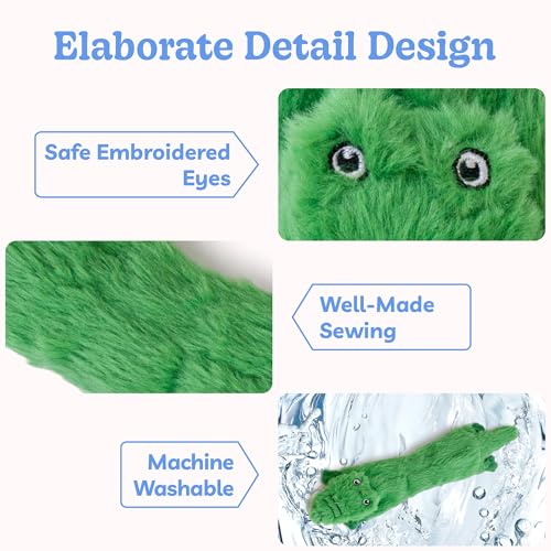Dog Squeaky Toys No Stuffing 2 Pack (Large / Fur Plush-2 Pack)