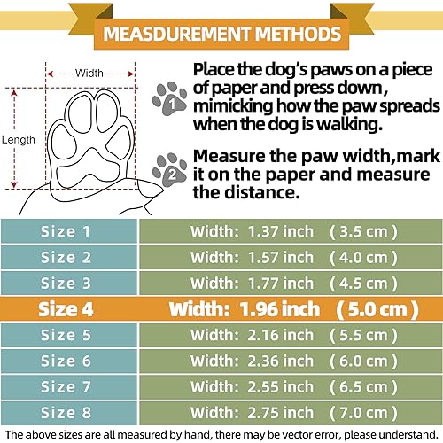 Dog Boots for Large Dogs (Brown Pro / Width 1.96 in)