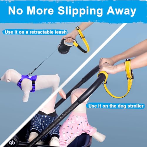 Short Dog Leash (Yellow / Short - 1 Pack)