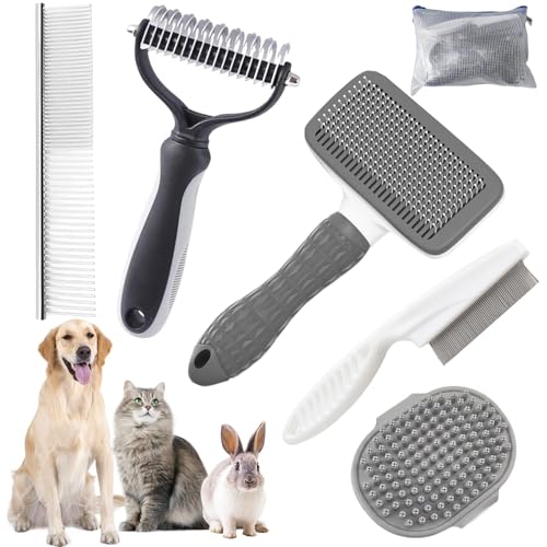 Dog Brush for Shedding (6-Grey)