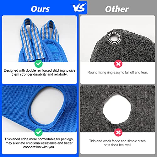 Pet Grooming Hammock (S for Small Dogs 30LB / Blue)