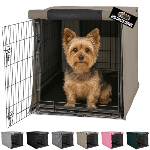 Dog Crate Covers (Light Taupe / 24" X 18" X 20")