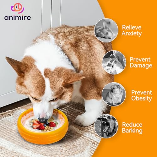 Dog Lick Bowl (S / Orange)