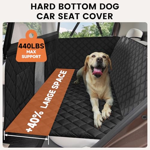 Dog Car Seat Cover & Back Seat Extender (For Car/SUV/Small Truck / black)