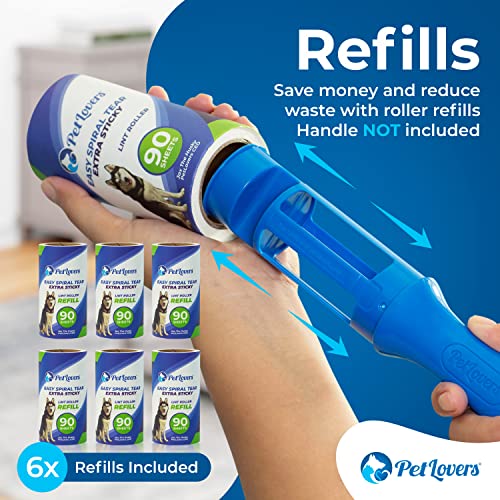 Extra Sticky Lint Roller 6 Pack of Refills Only