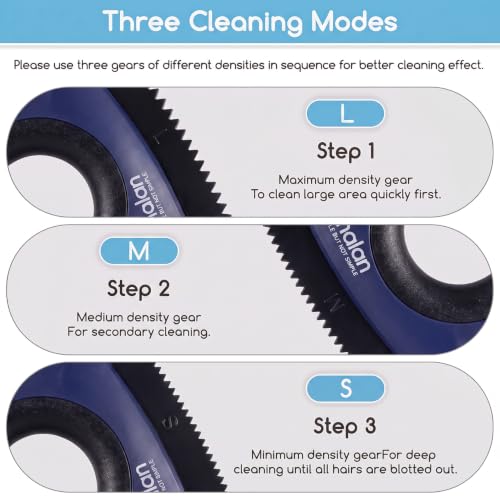 Mini Pet Hair Remover for Car Detailing Dog Hair Tool (Blue Violet)