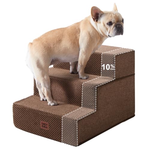 Dog Stairs 13.5" H (Brown / Extra Wide 16.5" x 21" x 13.5")