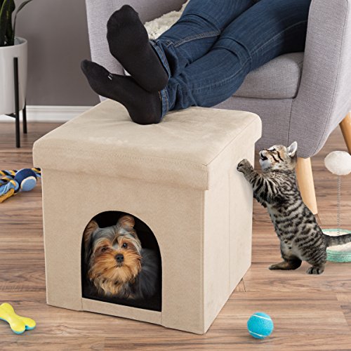 Pet House Ottoman (Tan)