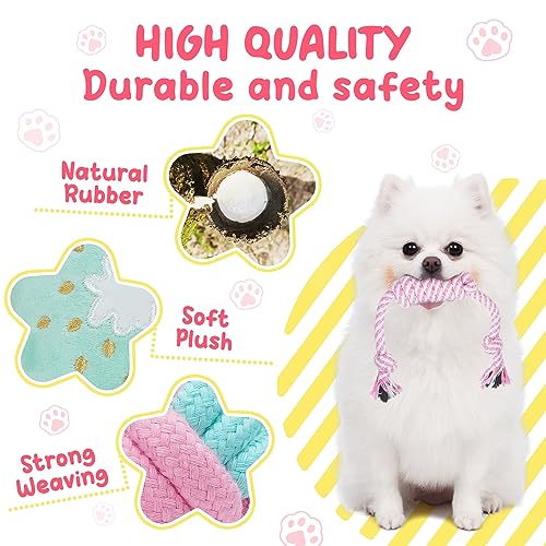 Pink Puppy Toys for Boredom (Pink-Green)