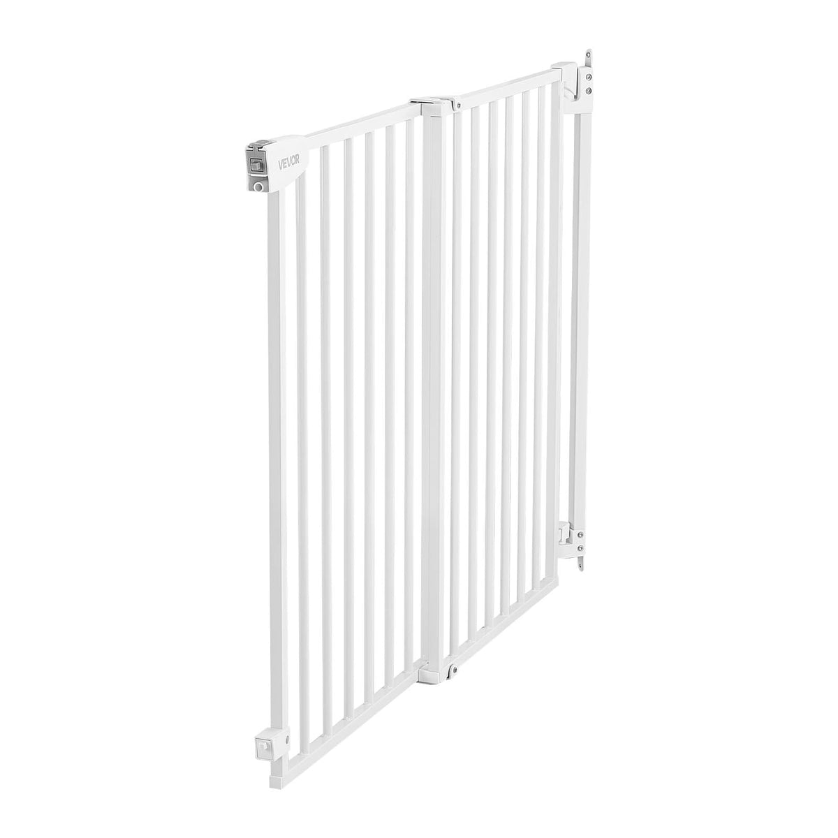 Pet Gate for Stairs (White / 28-43" Wide x 30" Tall)