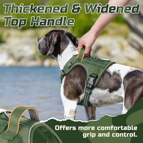Tactical Dog Harness for Medium (Green / Medium)