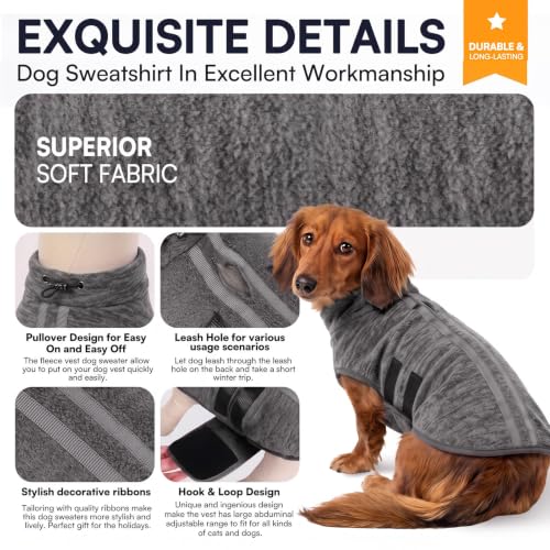 Large Dog Sweater (Cationic Gray / Large)