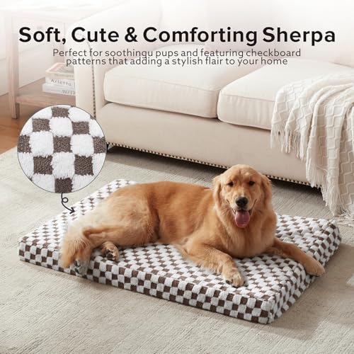 Dog Bed for Medium Dogs (M (30x20) / Coffee)