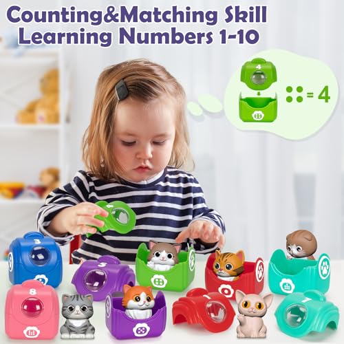 Learning Toys for 1 2 3 Year Old Boys Girls (KITTEN)