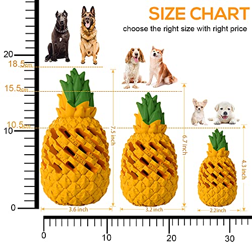 Indestructible Pineapple Dog Toy (7.1 In)