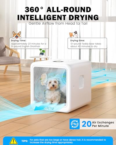 Pet Dryer Box for Cats and Small Dogs